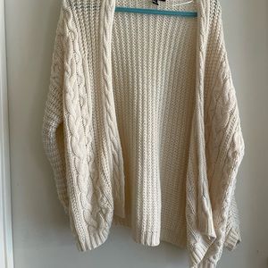 Vintage cream cable knit sweater